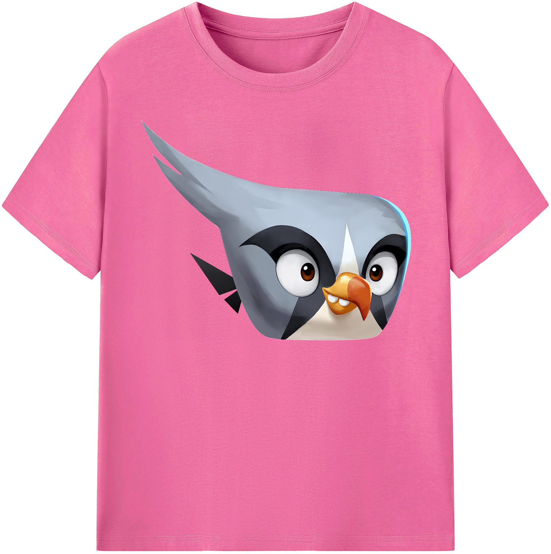 （画像用） Angry Birds アングリーバード レディースカジュアルプリントTシャツ（綿100％）